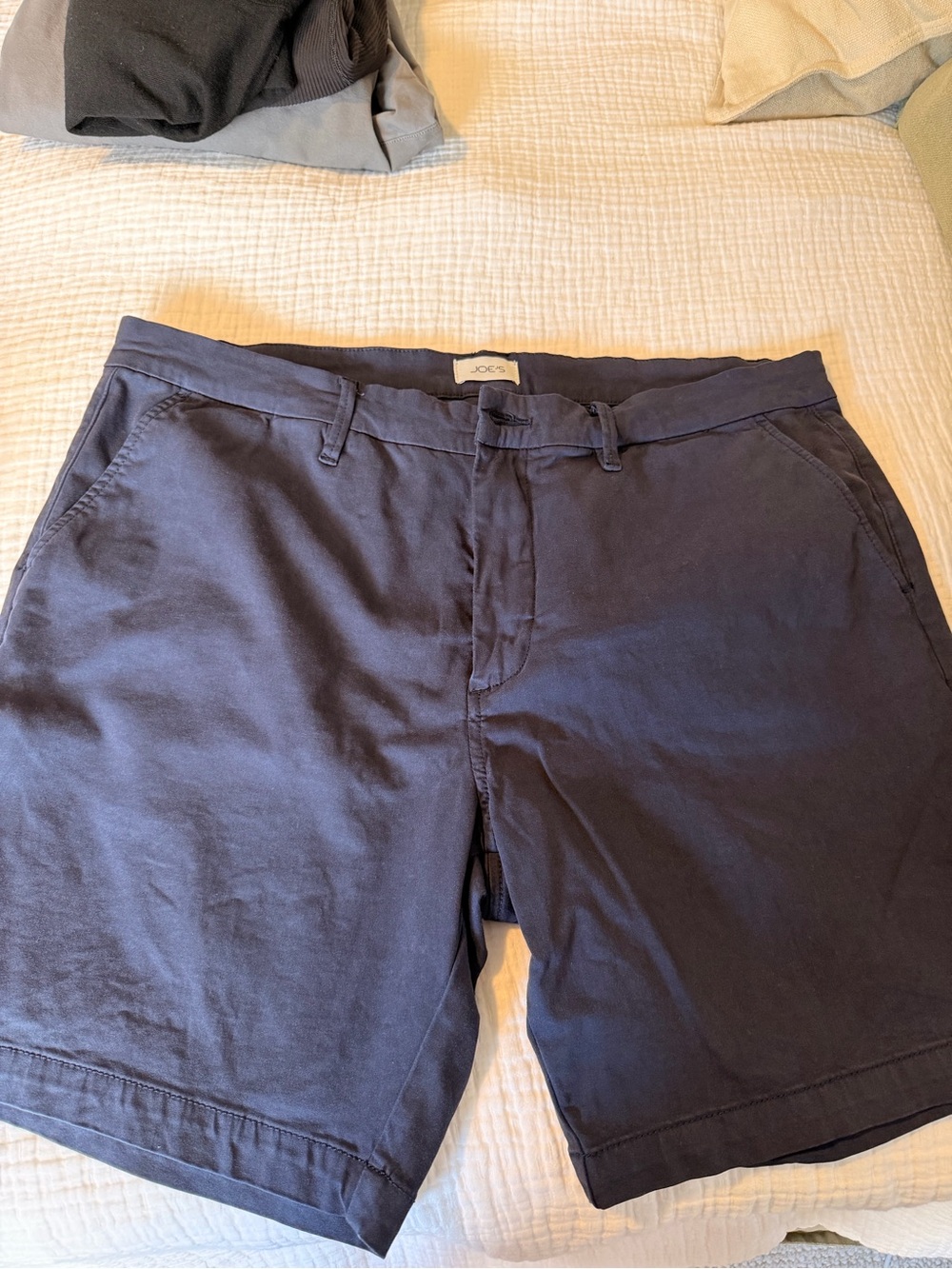 Joe's Jeans Men’s Navy Flat-Front Cotton Shorts